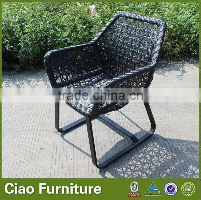 Rattan furniture flower weaving coffee table set