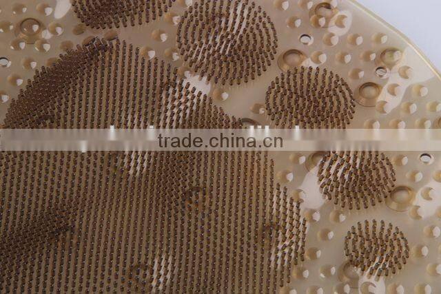PVC anti slip bath mat massage pad with Foot pattern/bathroom mat