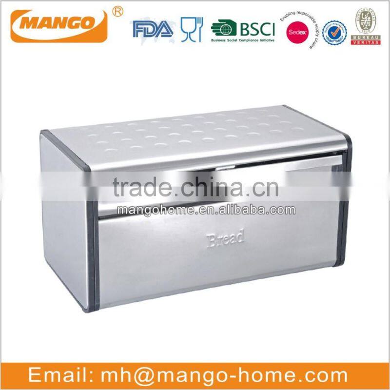 Hot Sales Stainless Steel Bread Bin With Window