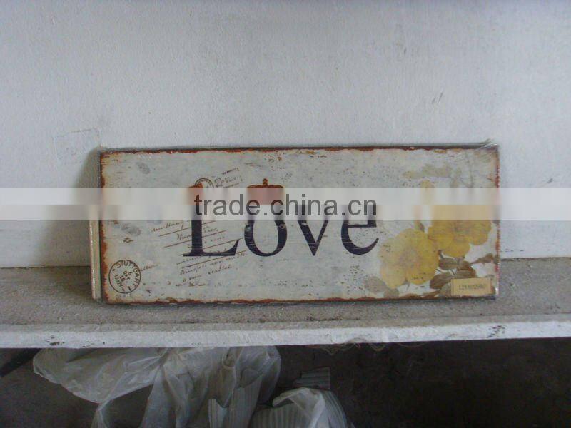 Antique Wooden Wall Sign