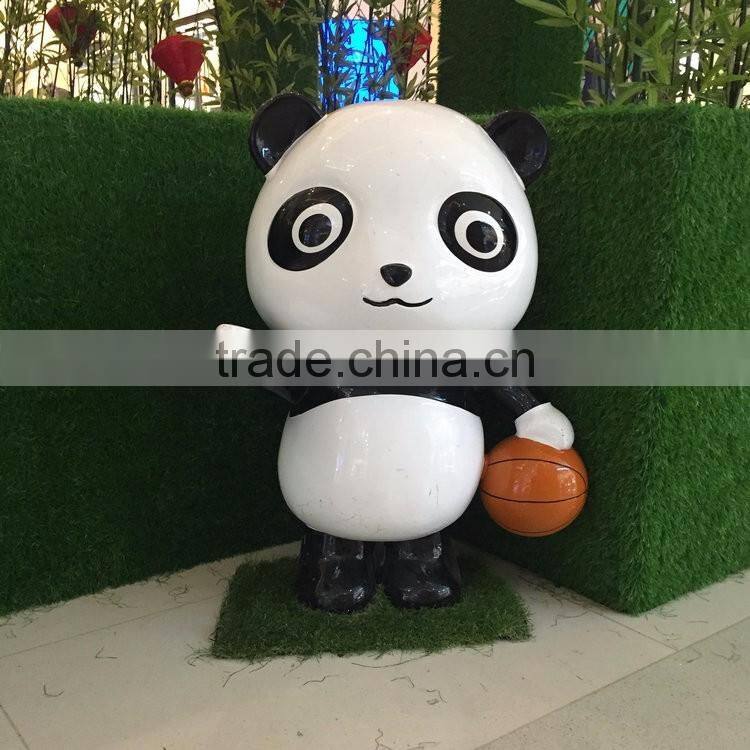 FRP panda sculpture