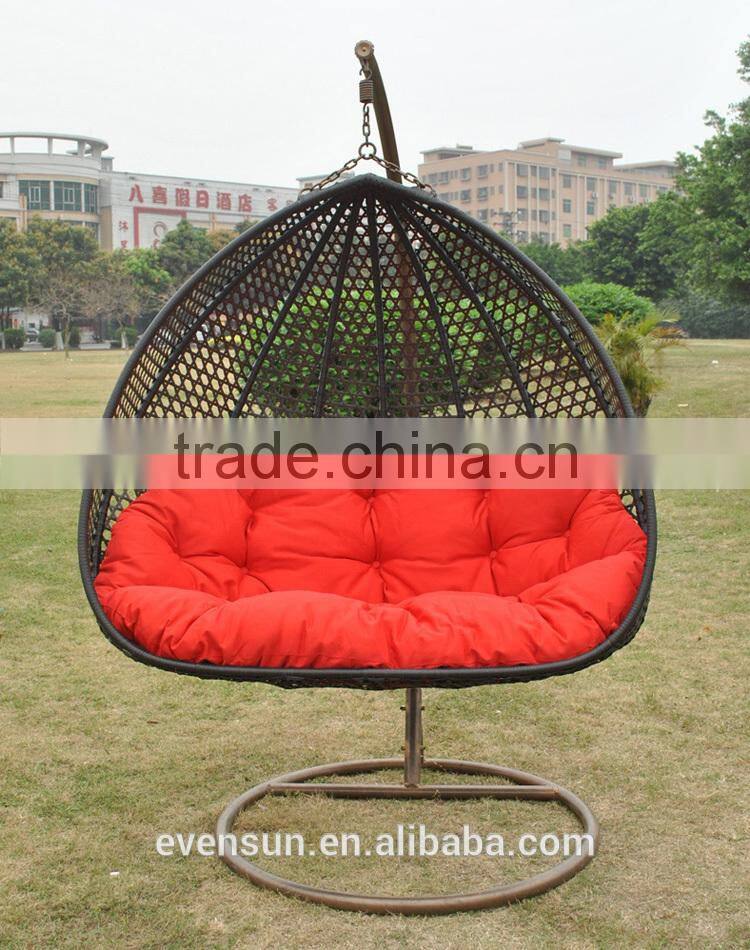 Double Seater Bird Nest Wicker Rattan Swing Egg Chair Hanging Hammock