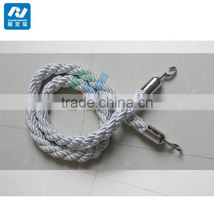 Portable Crowd Control Barrier Rope Queue Twisted Rope Barrier