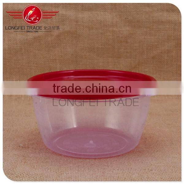 3pcs plastic preservation box/ fressness bowl /crisper mould with red lid