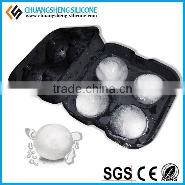 4pcs ball set silicone ice cube maker