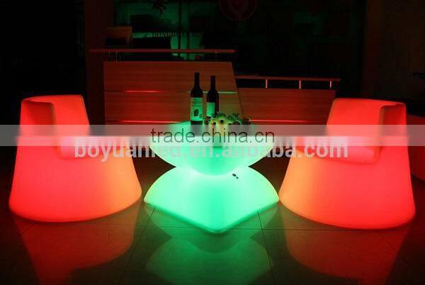 rechargeable big horse color light up for event chair, big sea horse outdoor chair