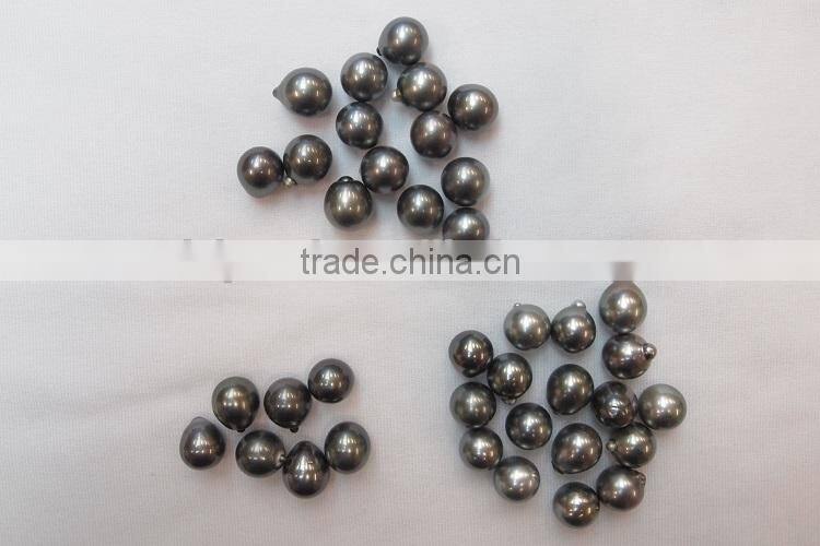 Real 12-13 mm black teardrop south sea loose pearls