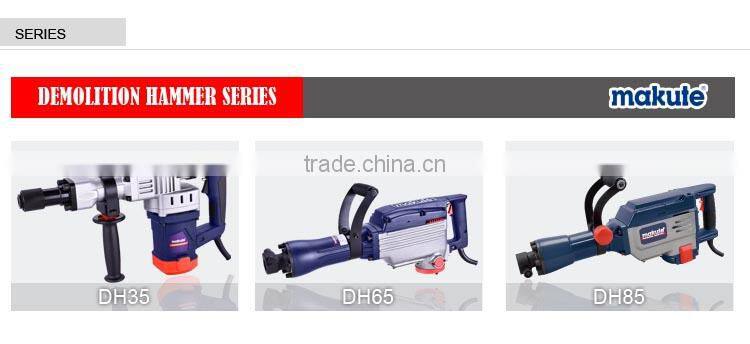 Powrer tool 65mm 1900w electric demolition hammer MAKUTE DH35