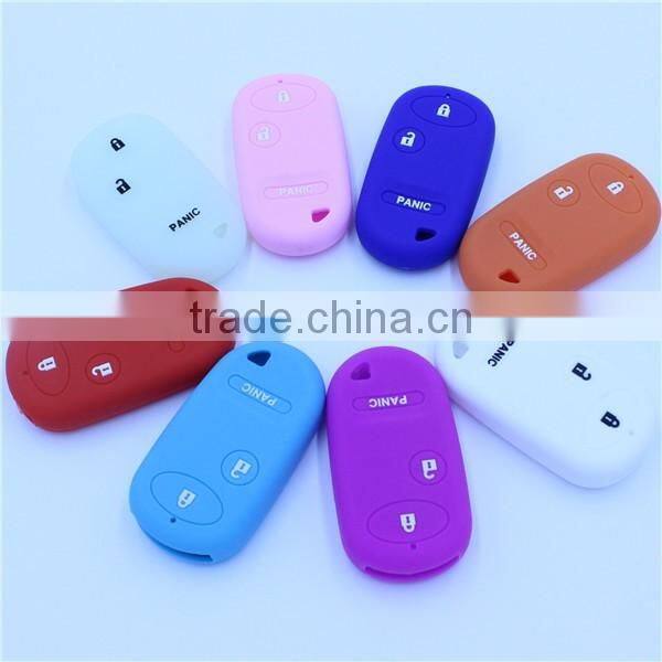 3 buttons silicone car key cover for honda in stcon much colors