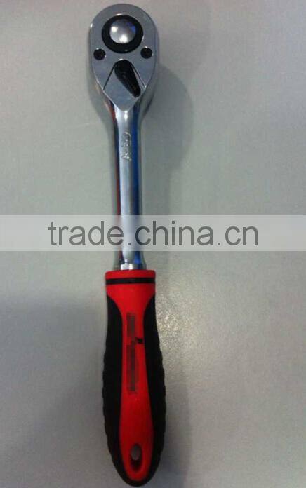 Hand tools Cr-V material ratchet torque spanner bent comfort grip quick release wrench
