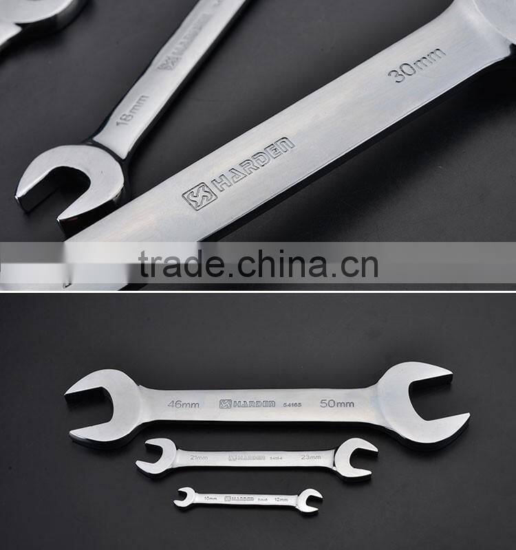 flexible combination wrench Cr-v open end mirror polished spanner wrench set