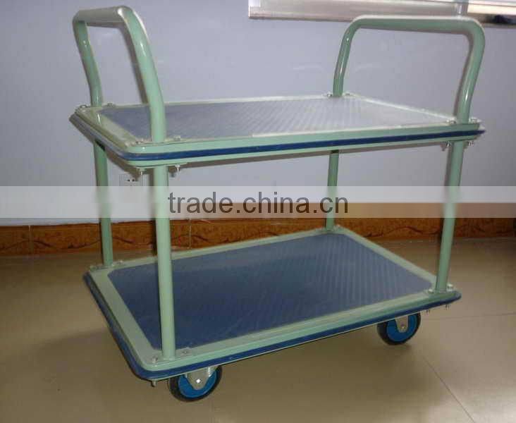 double-deck platform serving trolley cart
