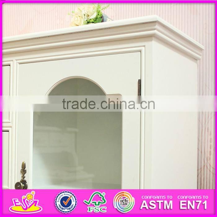 2016 wholesale bedroom wooden white bedside cabinets W08H069