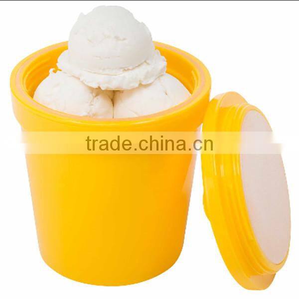 custom 1-pint Insulated Ice Cream Container - Yellow