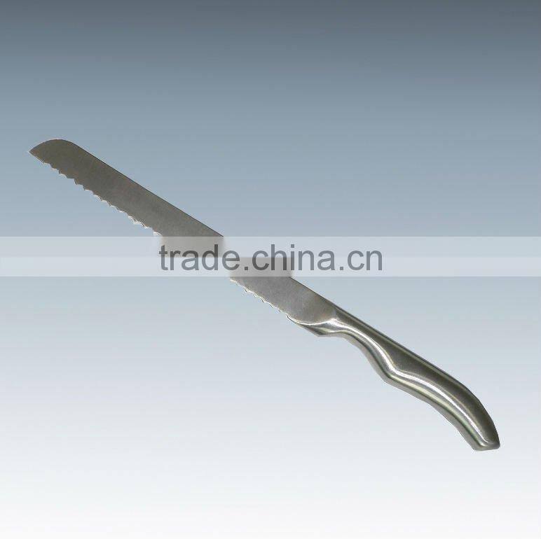 380-61 8"Stainless Steel Bread Knife With Hollow Handle