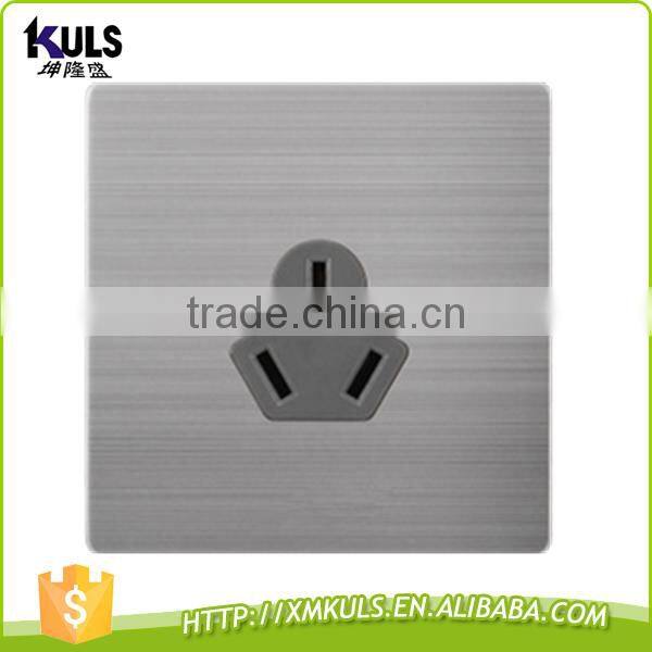 Wall switch socket type 304 stainless steel wire drawing function of socket outlet