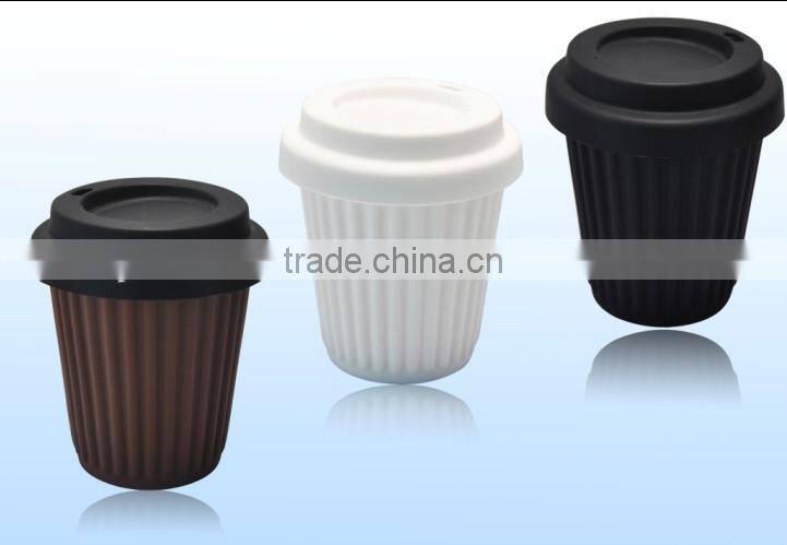 Flexible Unfoldable Silicone Drinking Cups With Silicone lid