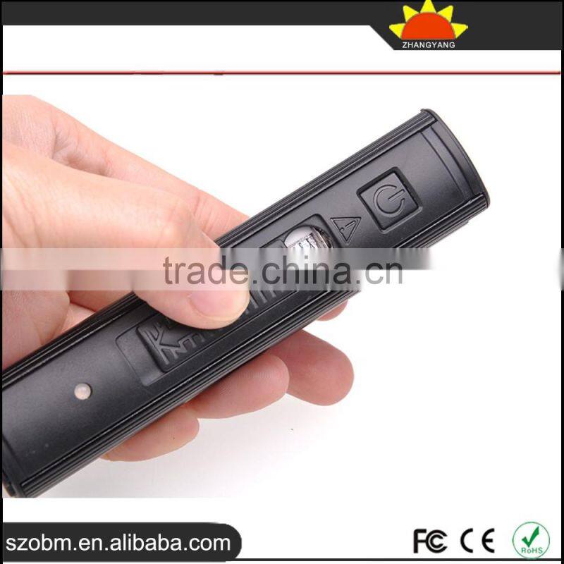 Wholesale OEM Multi-fonction Aluminium Alloy USB Rechargeable LED Flashlight Torch