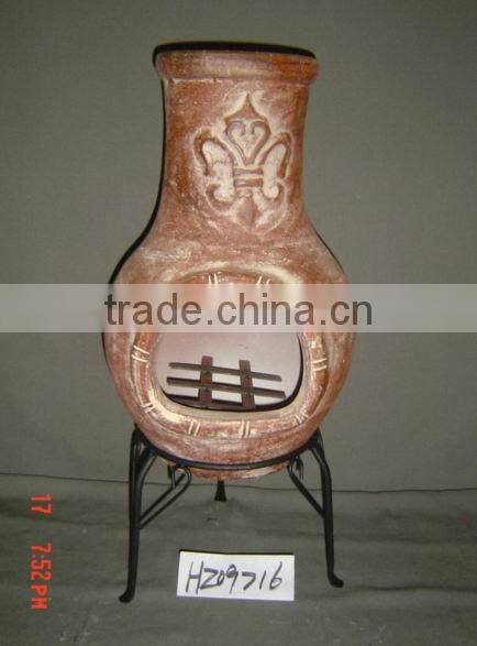 CLAY STOVE CHIMNEY POT