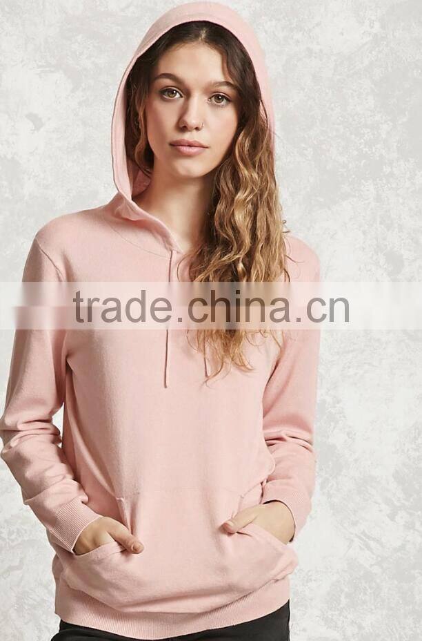 Wholesale Hoodies China Suppliers Spring Long Sleeves Fashion Knit Sweater 100% Fleece Cotton Polyester Hoodies With Hooded