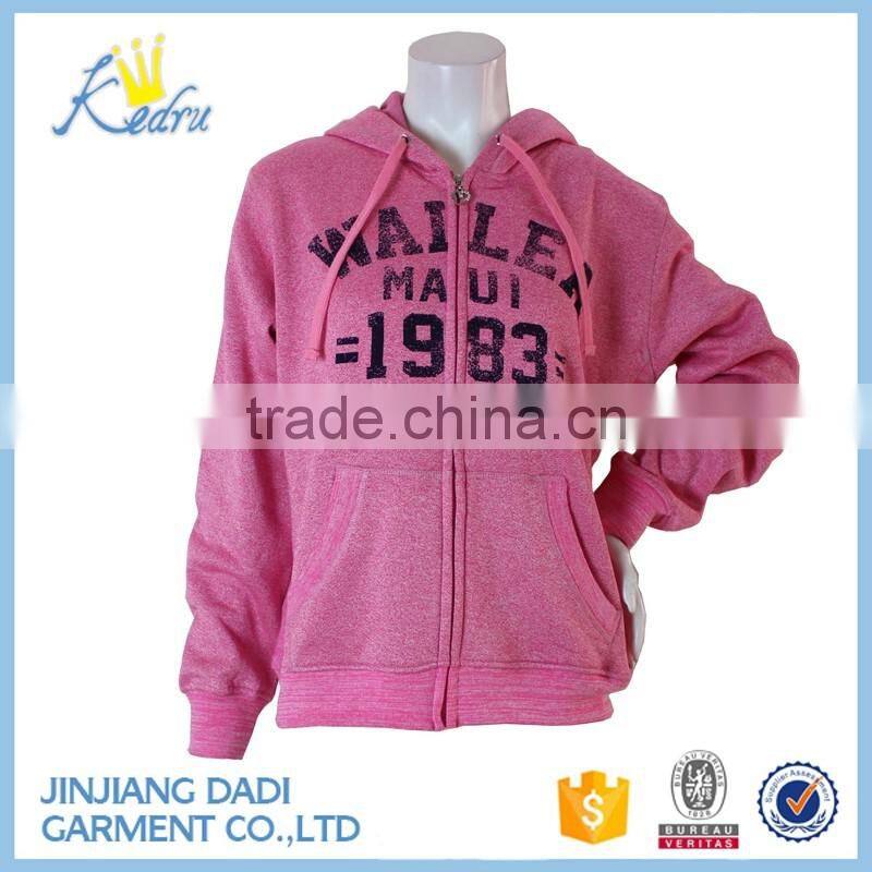 Women Winter Printing Hoody with Pocket