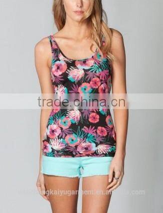 Summer cool fashion fit ladies casual tank top
