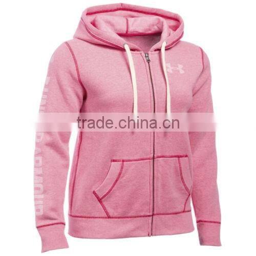 Custom women hoodie ladies fleece top