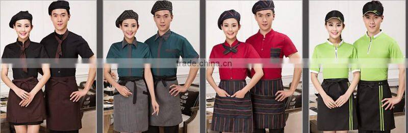 Custom Polycotton plain color cooking apron kitchen apron