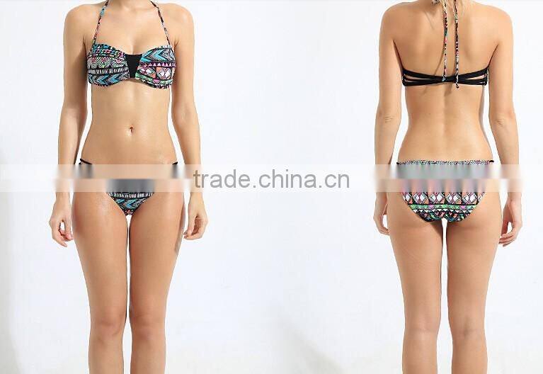 Branded top quality women latest fashion bikini swimwear
