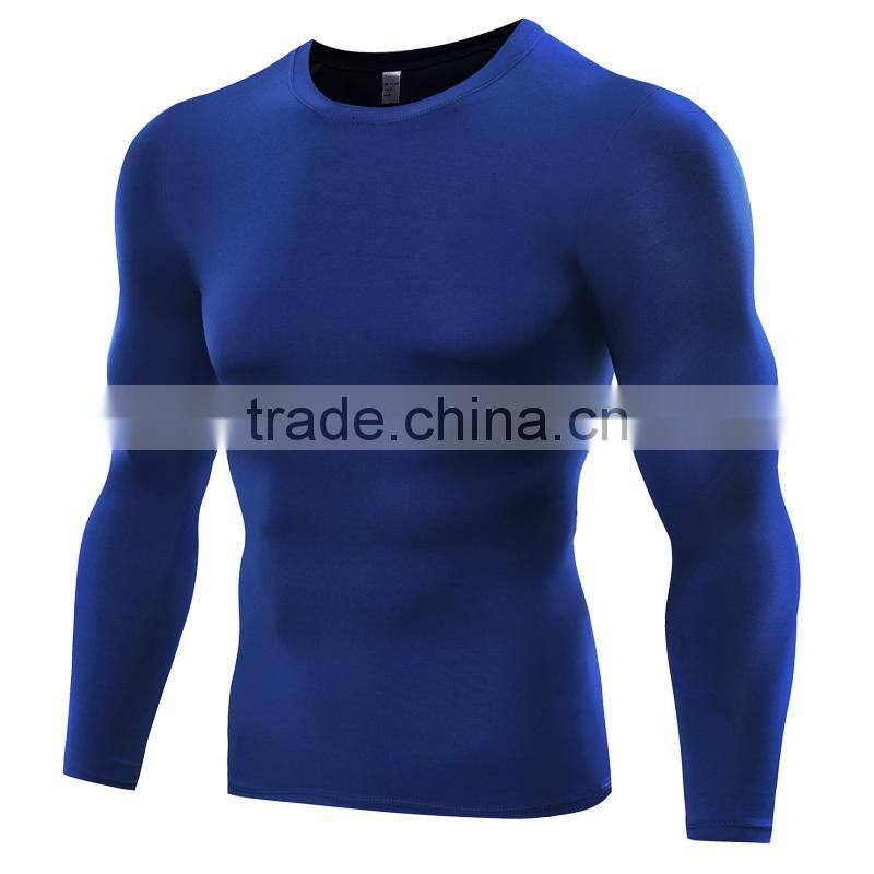 Hot-selling long sleeve quick dry t shirt men fitness training wear
