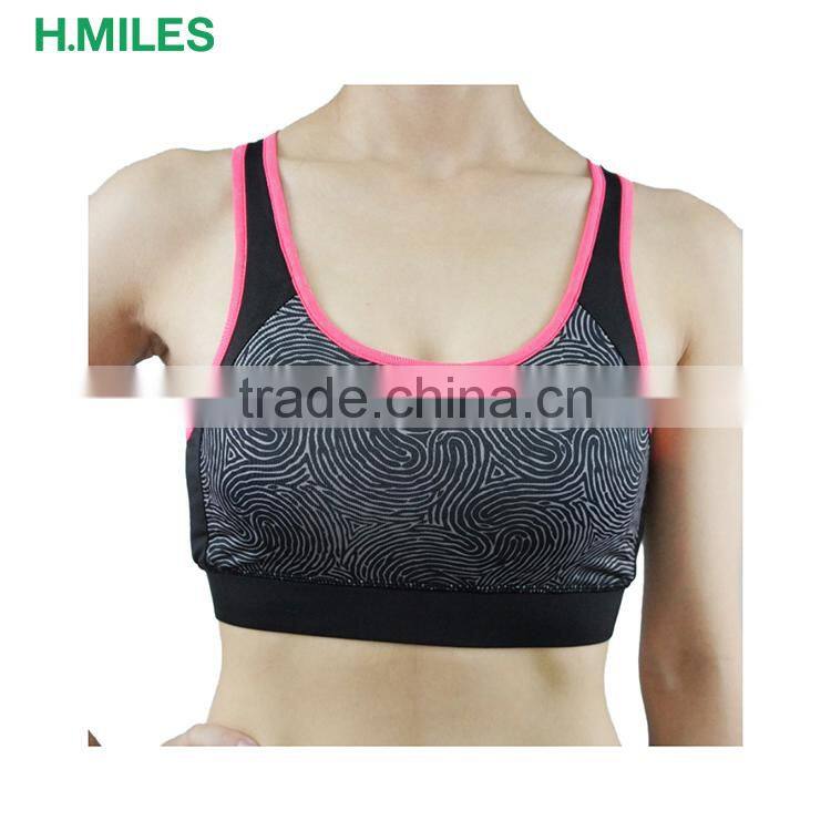 Custom blank push up hot sexy girls gym fitness ladies sportwear yoga sports bra top