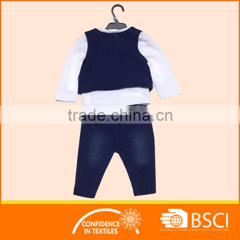 Fancy Baby Denim+Shirt Clothing Set