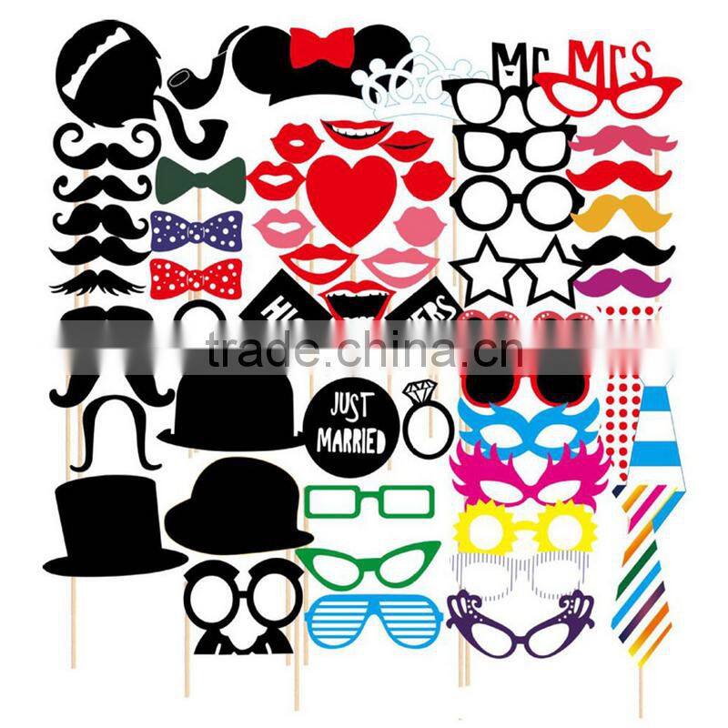 Wedding Party Photo Booth Props Dress-up Photo Booth Props Party Favors Celebration party masks