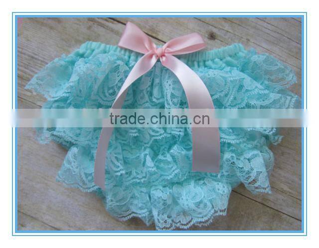 White baby cotton underwear diaper cover baby girl panties with lace