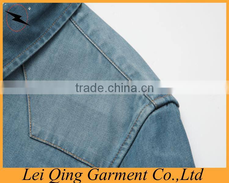 Casual fashion men denim shirts wholesale