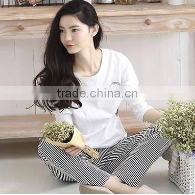 2016 latest women pajamas 100%cotton pajamas custom pajamas for women