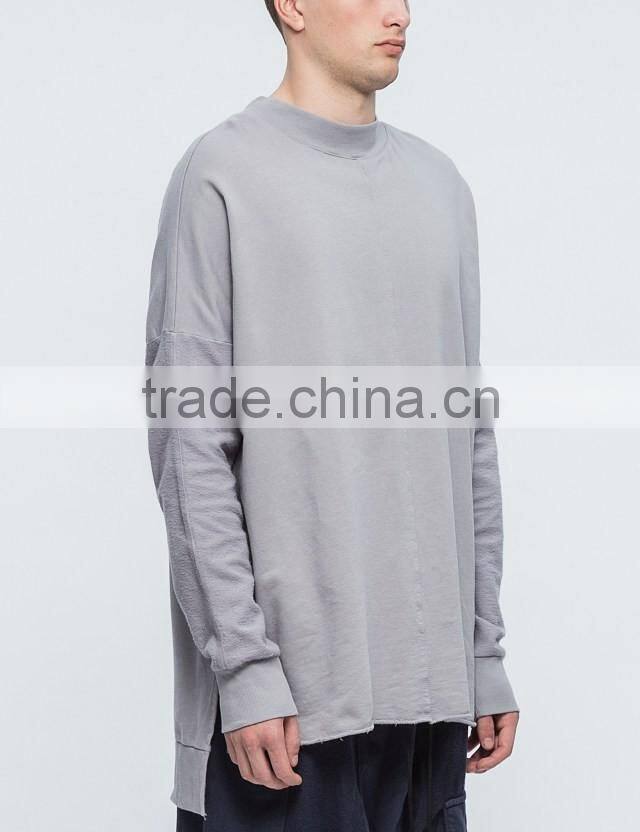 2017 new arrival unisex longline hero sweatshirt crewneck