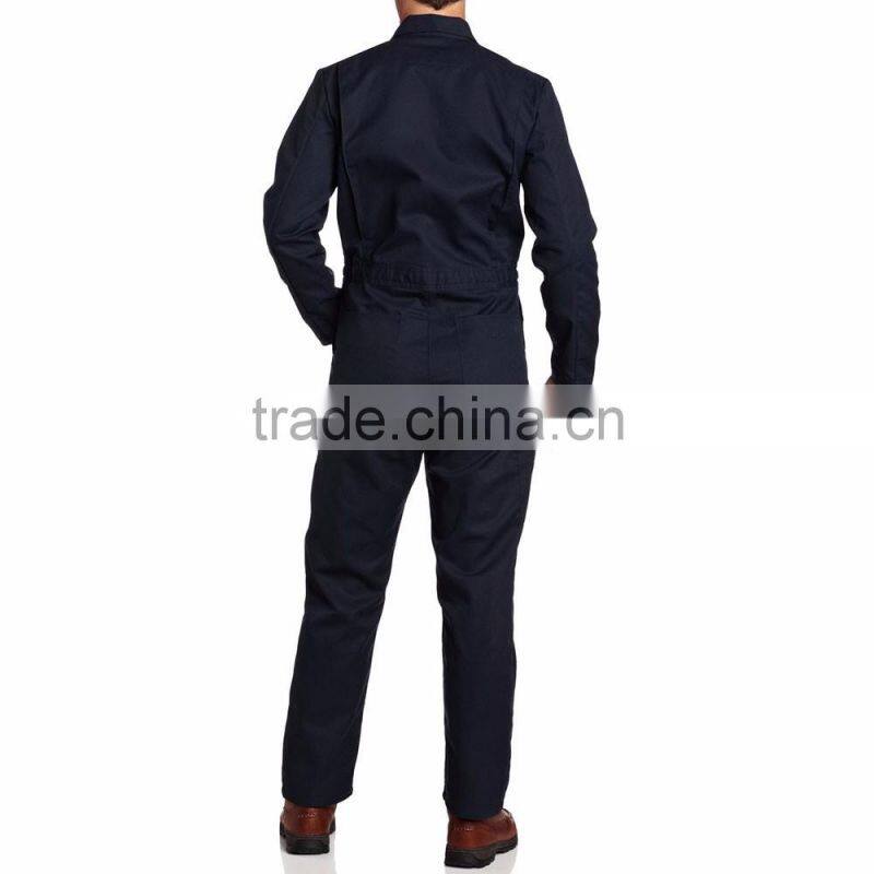 Wholesale Work Wear Clothing Cheap Factory Dark Blue Long Sleeve Coveralls Working uniforms Clothes for men workwear