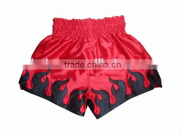 high quality custom fashion 100% cotton muay thai boxing shorts