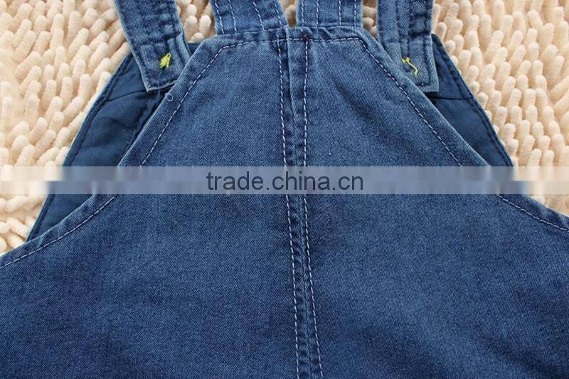Fashion Baby Summer Pants Children Denim Short Overalls Kids Strap Jeans Pants