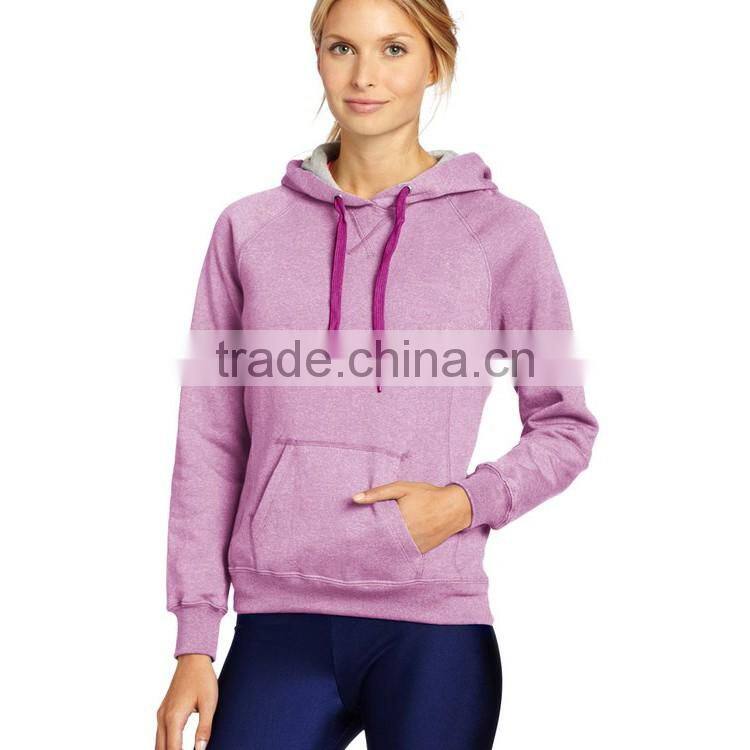 Bulk Designer Different Color Hot Sale Plain Design Fashion Pullover Women Hoodie