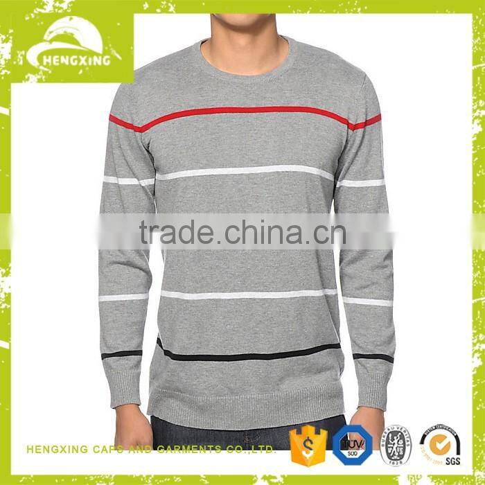 Factory custom sweater man Stripe Sweater