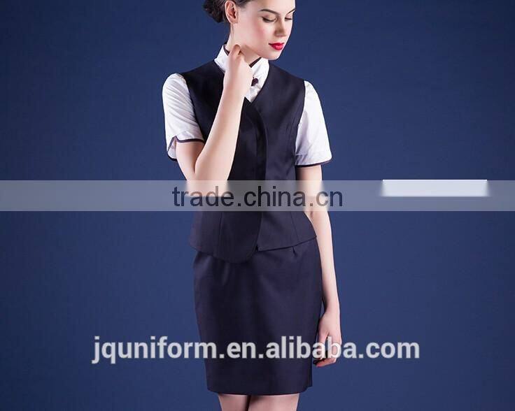 5 colours available chantilly and slim fit wholesale formal airline uniforms of women