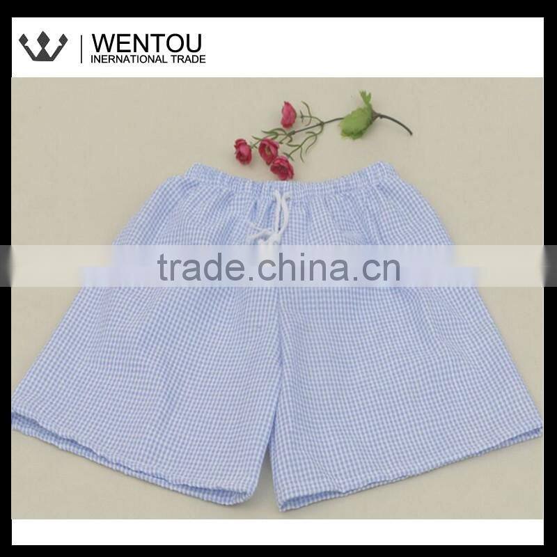 Monogrammed Seersucker Boy Swim Shorts