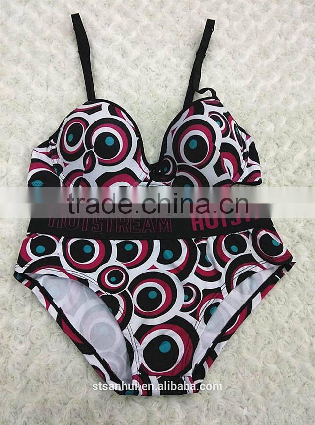 Fashion special printed junior underwear top young girl bra