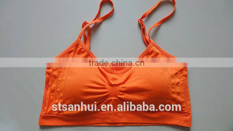 China factory wholesale sexy women seamless tube bra photos/sports bra