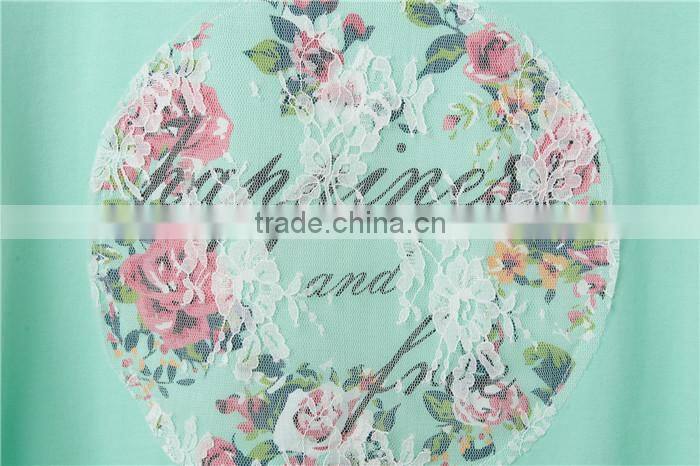 high fashion summer short sleeve lace printed designed crochet top fashion blouses 2015, design short sleeves elegant blouses