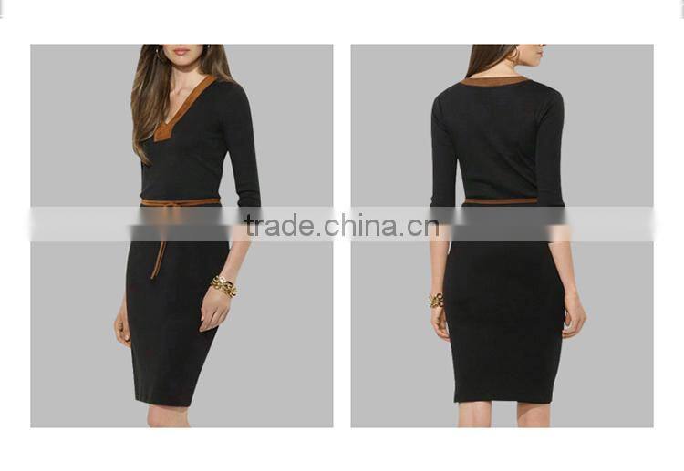 2016 newest arrival women dress casual fashion maxi autumn dress wholesale elegant ladies dresses