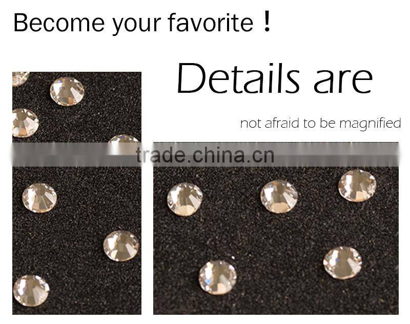 NHF 2058 crystal BLING Chaton flat back glass nail rhinestones