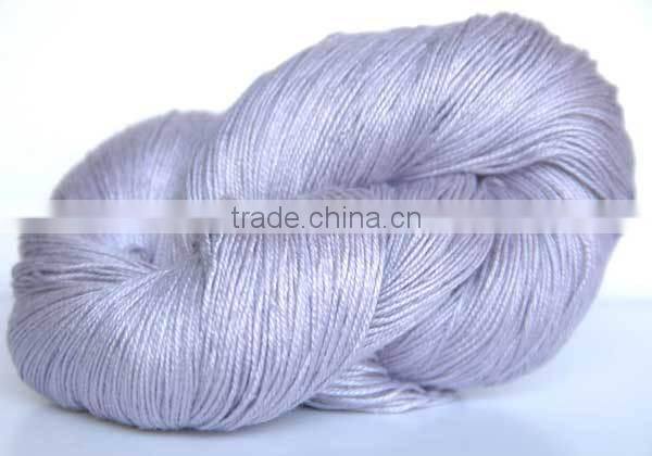 100 high quality pure silk yarn for hand knitting with smooth touch feeling